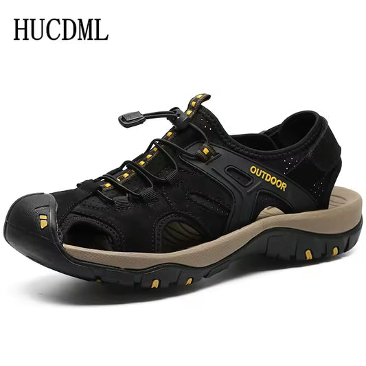 Luxury Platform Sandals Men's Shoes Summer Anti-collision Outdoor Walking Treking Casual Shoes Hiking Slippers Beach Wading Shoe